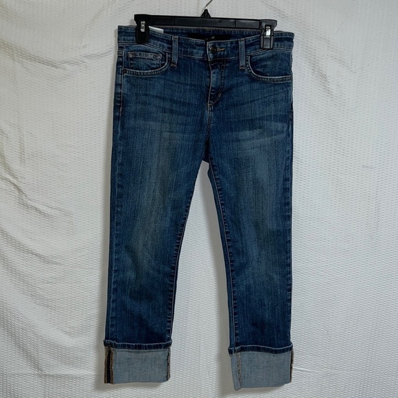 Joe’s Jeans Raley Cuffed Cropped Capri Blue Denim Jeans - Size 26 - Picture 2 of 8